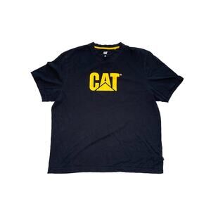 Caterpillar T-Shirt CAT Logo Tractor Equipment Men Construction Black XL Cotton